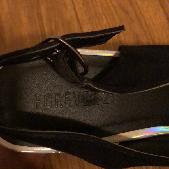 Forever21 peep toe sling back wedges - Picture 3 of 3